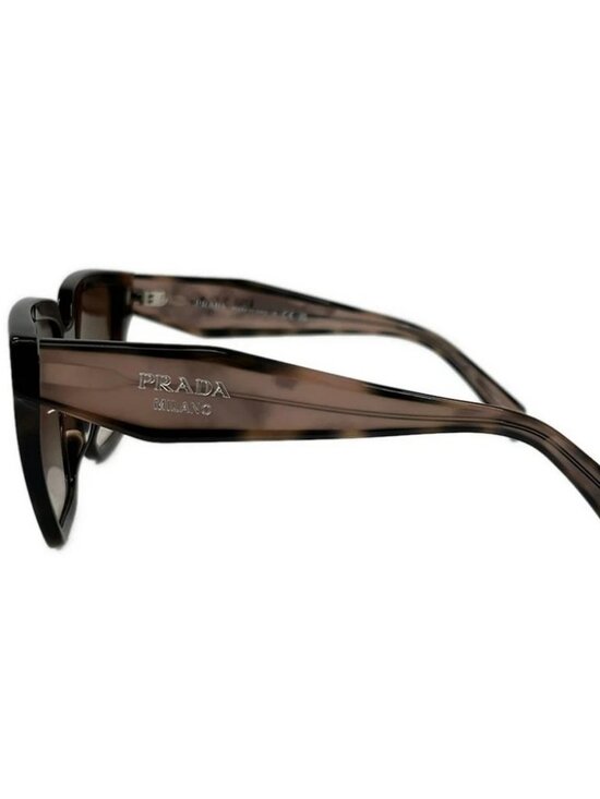 PRADA SPR24Z-F Dark Brown Plastic Sunglasses